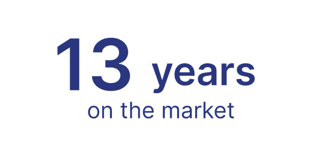 13 years on the market